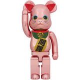 BE@RBRICK Maneki Neko Good luck 2 Peach Gold Plated 1000%