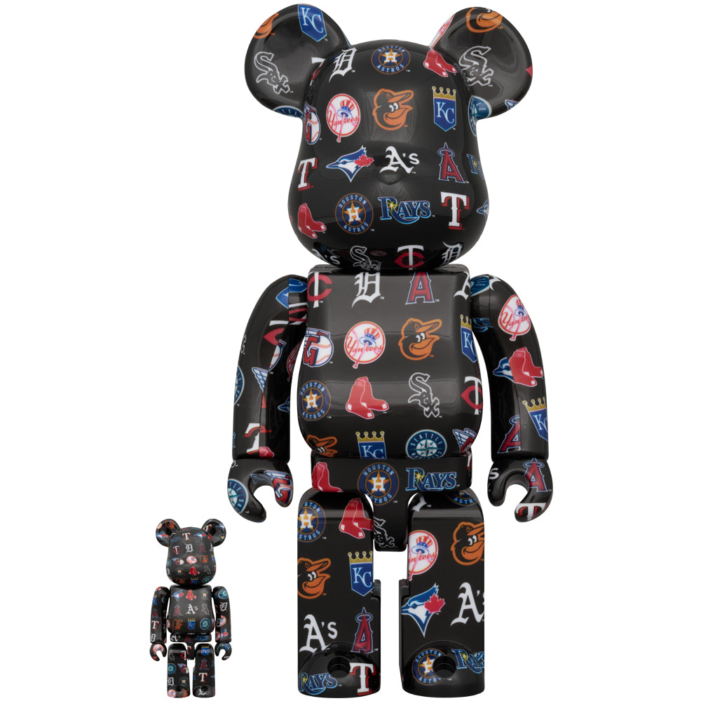 BE@RBRICK AMERICAN LEAGUE(TM) BLACK Ver. 100％ & 400％ – MCT TOKYO
