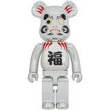 BE@RBRICK Daruma silver plated 1000%
