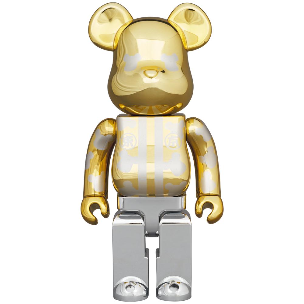 BE@RBRICK はっぴ東京 金メッキ 100％ & 400％