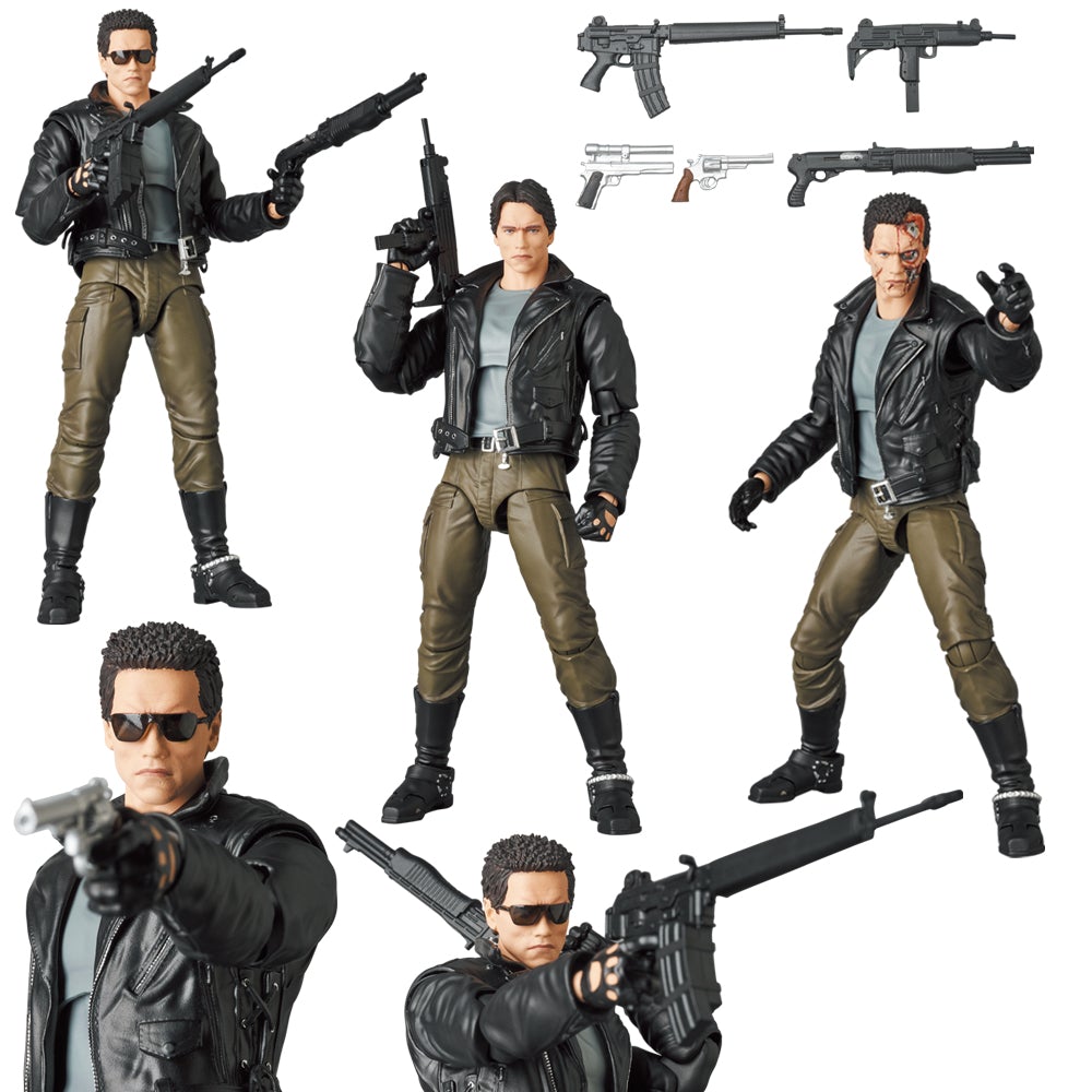 MAFEX No. 191 Battle Damaged Terminator T-800 Figure