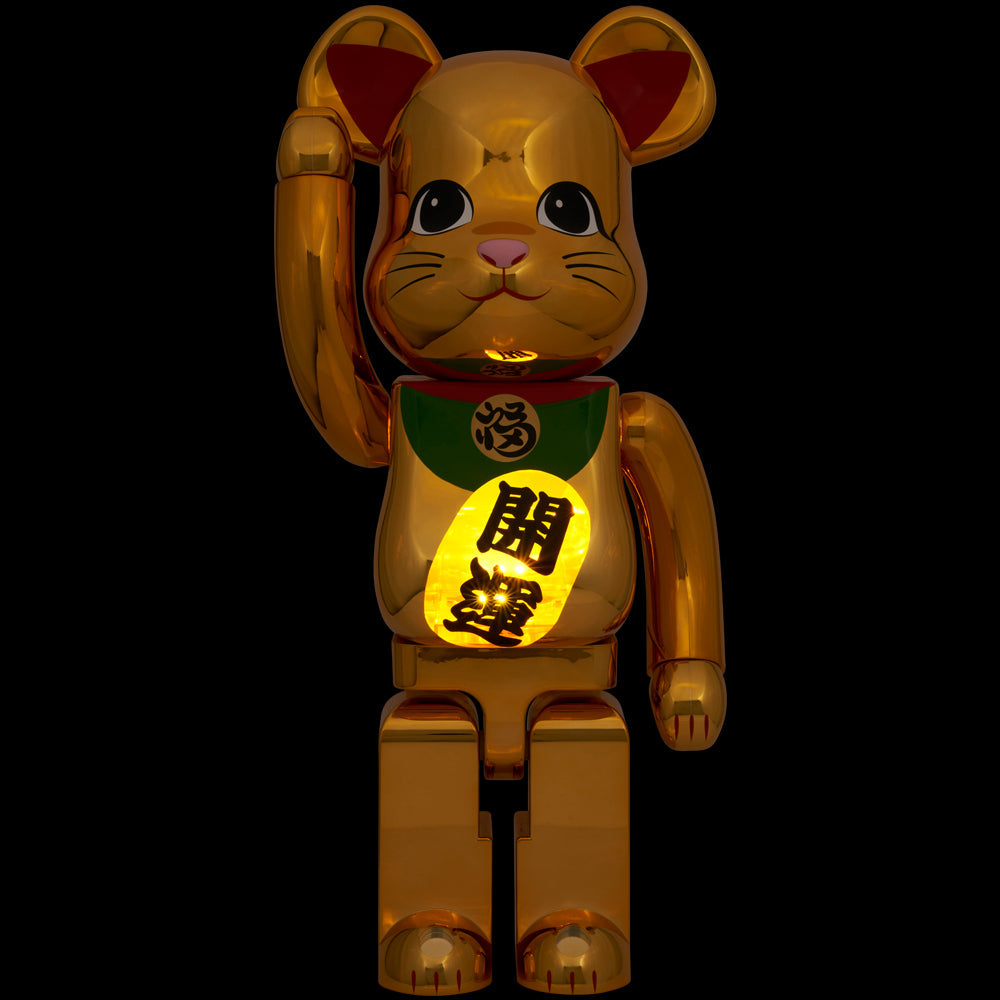 BE@RBRICK 招き猫 開運 金メッキ 発光 1000％ – MCT TOKYO