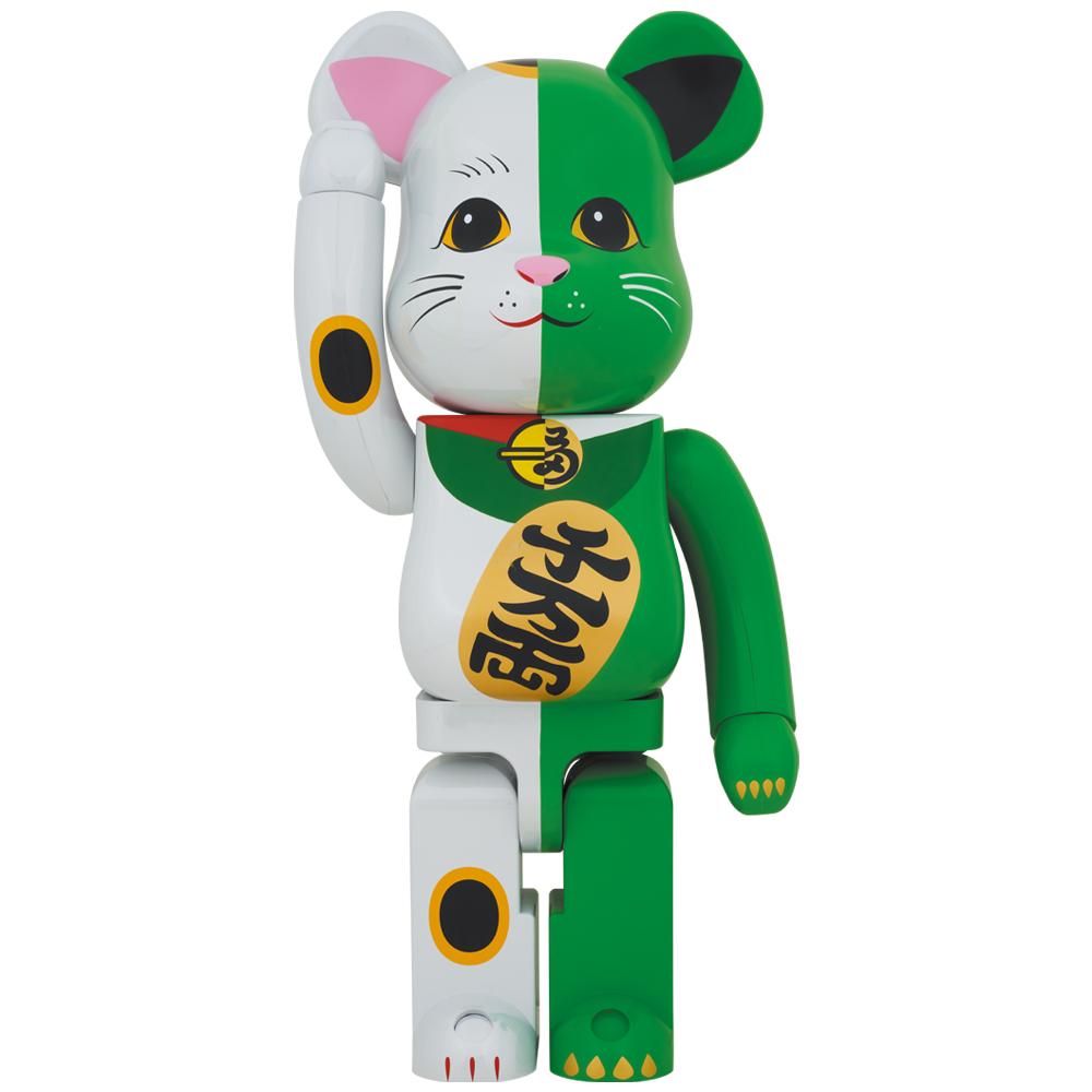 BE@RBRICK 招き猫 白×緑 1000％ – MCT TOKYO