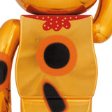 BE@RBRICK Manekineko Good Luck Ten Million Ryo Gold Plated 1000%