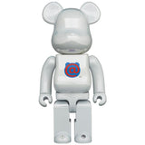 BE@RBRICK 1st MODEL WHITE CHROME 400%