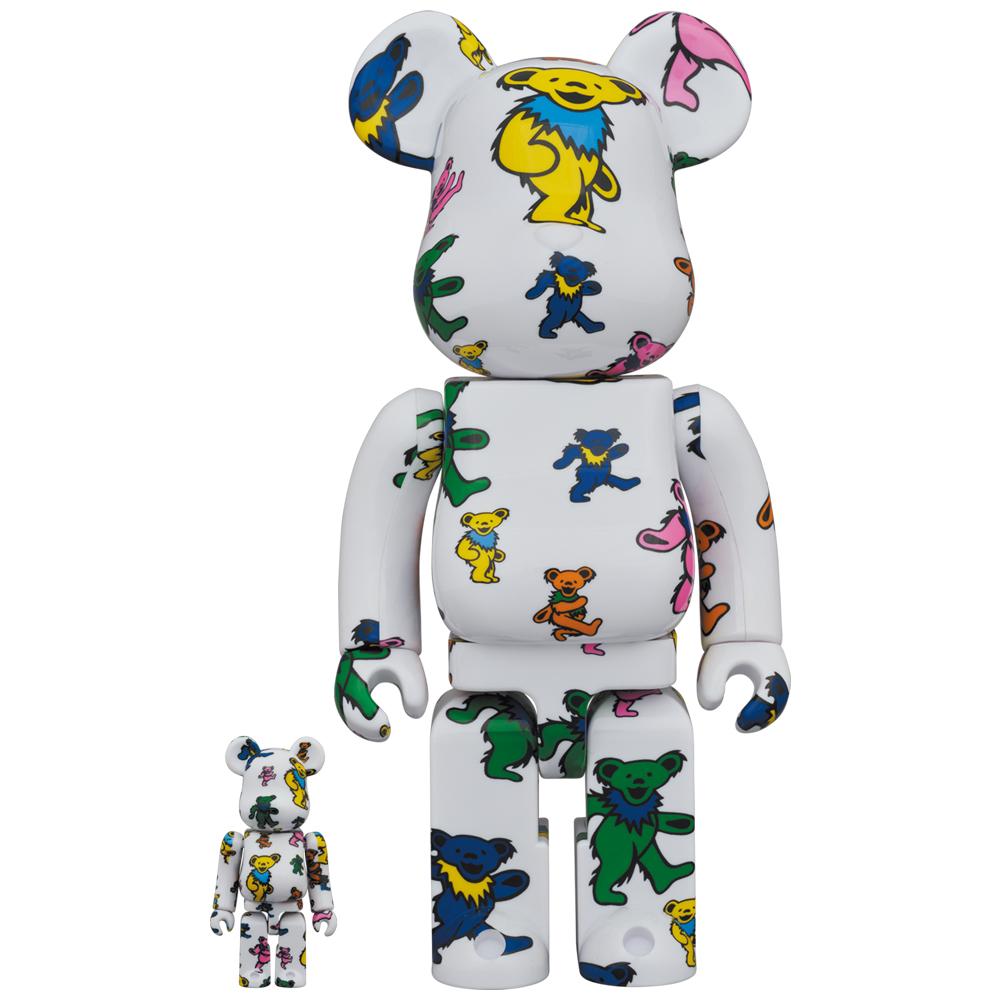 MEDICOM TOY メディコムトイ BE@RBRICK Grateful Dead Dancing グレイトフルデッド ダンシング 100% &400% ベアブリック フィギュア マルチカラー