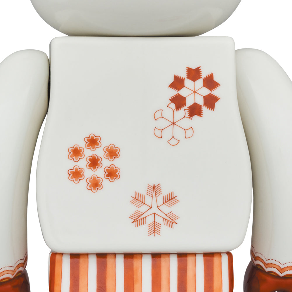 九谷BE@RBRICK 匠【赤絵雪華紋】 400％ – MCT TOKYO