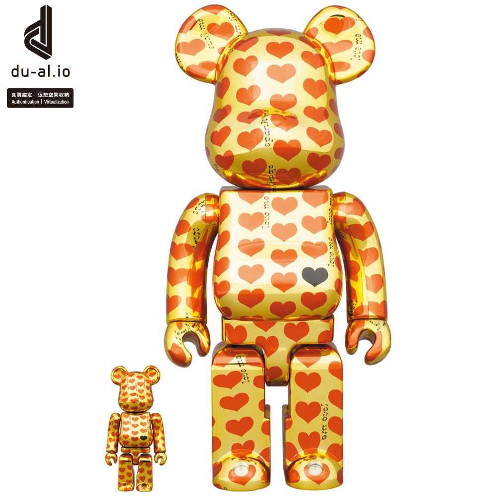 BE@RBRICK Gold Heart 100％  400％ – MCT TOKYO