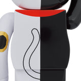 BE@RBRICK Maneki Neko Good Luck Black x Gold Fortune White 1000%