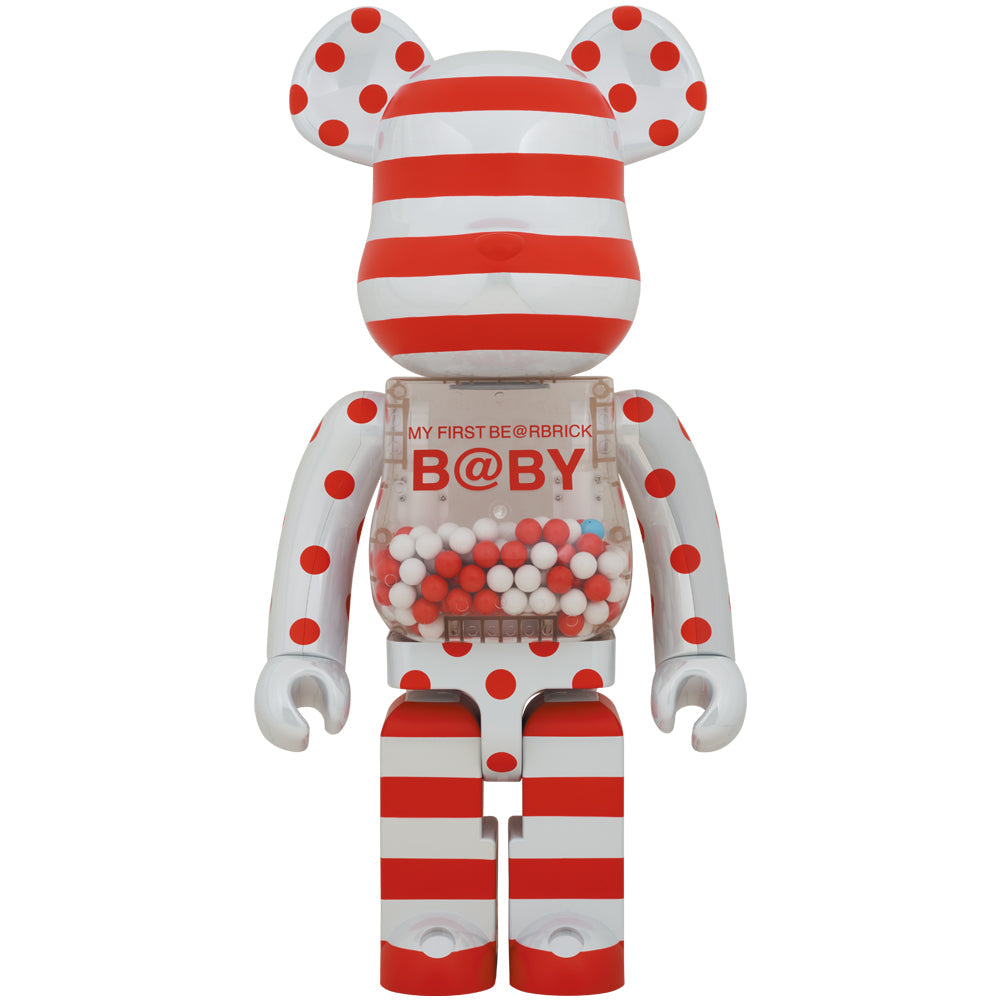 MY FIRST BE@RBRICK B@BY RED & SILVER CHROME Ver.1000％