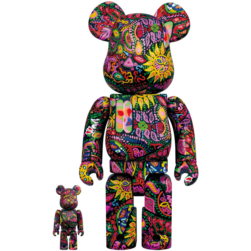 BE@RBRICK Psychedelic Paisley 100％ & 400