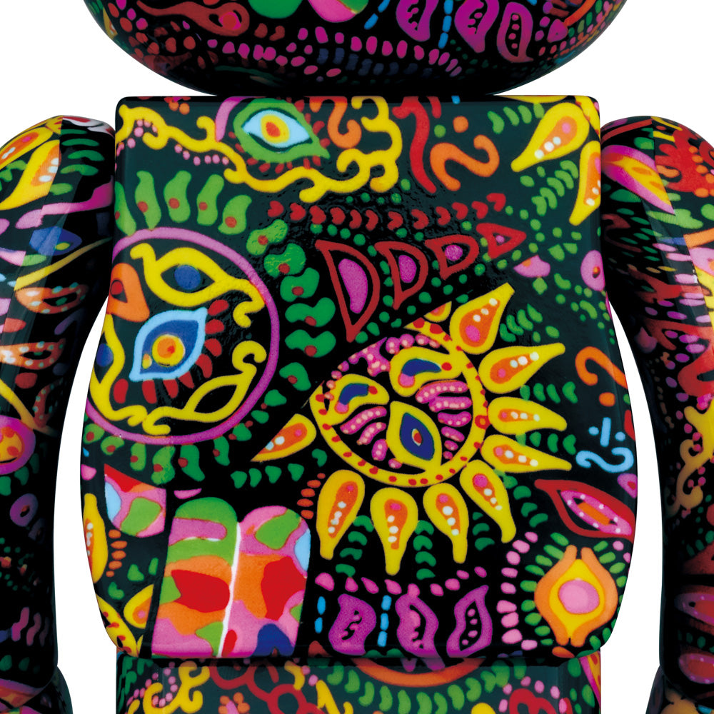 BE@RBRICK Psychedelic Paisley 100％&400％100%