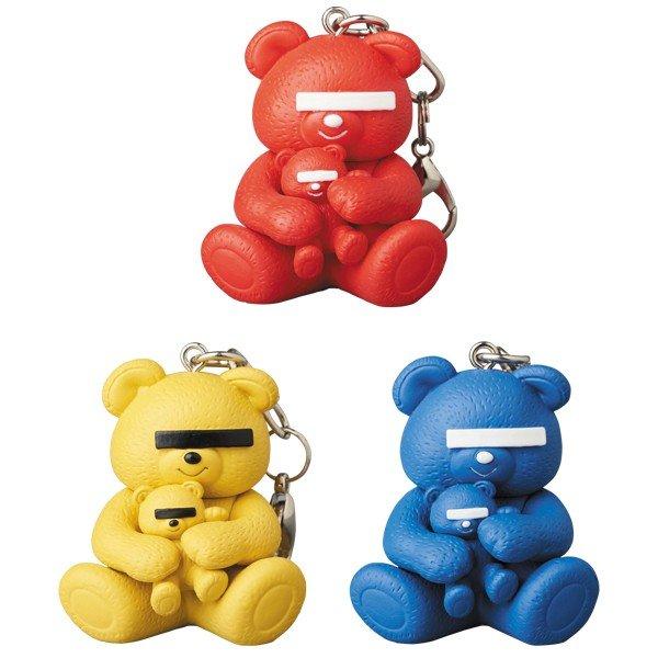 KEYCHAIN UNDERCOVER BEAR RED／YELLOW／BLUE