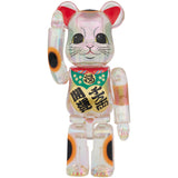 BE@RBRICK Maneki Neko Good luck・Ten million ryo Clear Plating 100％ & 400％
