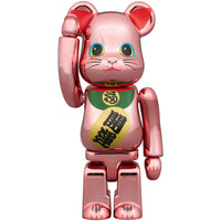 BE@RBRICK Maneki Neko Good luck 2 Peach Gold Plated 100% & 400%