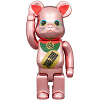 BE@RBRICK Maneki Neko Good luck 2 Peach Gold Plated 100% & 400%