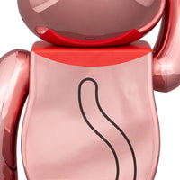 BE@RBRICK Maneki Neko Good luck 2 Peach Gold Plated 100% & 400%