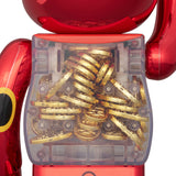 BE@RBRICK Maneki Neko with Koban Ten million ryo Plum Gold Plated 100% & 400%