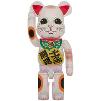 BE@RBRICK Maneki Neko Good luck・Ten million ryo Clear Plating 1000％