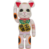 BE@RBRICK Maneki Neko Good luck・Ten million ryo Clear Plating 1000％