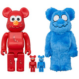 BE@RBRICK COIN PARKING DELIVERY × SESAME STREET ELMO (CPD Ver.) & 白井さん (SESAME STREET Ver.) 100％ & 400％（4体セット）
