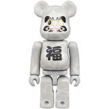 BE@RBRICK BAPE(R) Manekineko Black plated / Daruma White plated 100％ & 400％ （Set of 4）