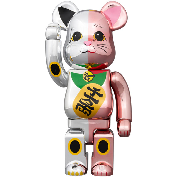 BE@RBRICK 招き猫 千万両 銀メッキ × 桃金メッキ 100％ & 400％ – MCT TOKYO