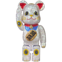 BE@RBRICK CRYSTAL DECORATE Maneki Neko Good luck 400％