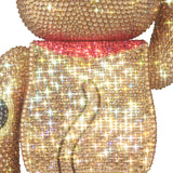 BE@RBRICK CRYSTAL DECORATE Maneki Neko Gold Ten million ryo 400%