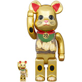 BE@RBRICK Maneki Neko Coin Good luck 2 Gold Plating 100% & 400% 