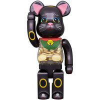 BE@RBRICK Manekineko Koban Ten Million Ryo Black Plated 100% & 400%