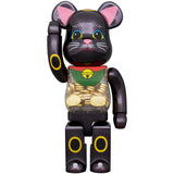 BE@RBRICK Manekineko Koban Ten Million Ryo Black Plated 100% & 400%