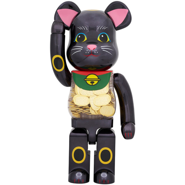 BE@RBRICK 招き猫 小判 千万両 黒メッキ 1000％