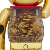BE@RBRICK Maneki Neko Coin Good luck 2 Gold Plating 1000% 