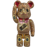 BE@RBRICK CRYSTAL DECORATE Manekineko Gold 400%