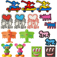 MINI VCD KEITH HARING #3 Skateboarder / With Heart / Barking Dog / Flying Devil / Radiant Baby / Andy Mouse / Three Eyed Smiling Face
