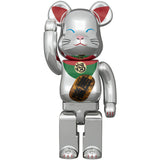 BE@RBRICK 招财猫好运 2 夜光镀银 400%