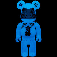 BE@RBRICK Daruma “GOUKAKU” Blue luminescence 100％