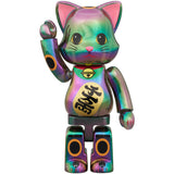 NY@BRICK 招财猫千万亮黑色透明电镀 100% 和 400%