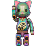 NY@BRICK 招财猫千万亮黑色透明电镀 100% 和 400%