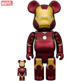 BE@RBRICK IRON MAN MARK III 100％ & 400％
