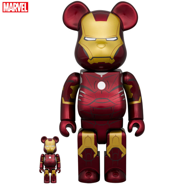 BE@RBRICK IRON MAN MARK III 100％ & 400％