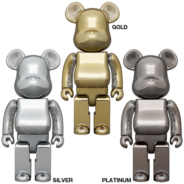 BE@RBRICK AUDIO CHROME 400％ Portable Bluetooth(R) Speaker
