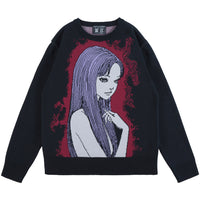 MLE KNIT GANG COUNCIL × Tomie CREW NECK SWEATER "Tomie A"《Planned to be shipped in late December 2025 / Order period is until October 26》