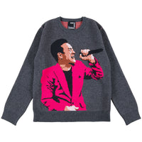 MLE "Toshihiko Tahara" KNIT GANG COUNCIL CREW NECK SWEATER "LIVE"