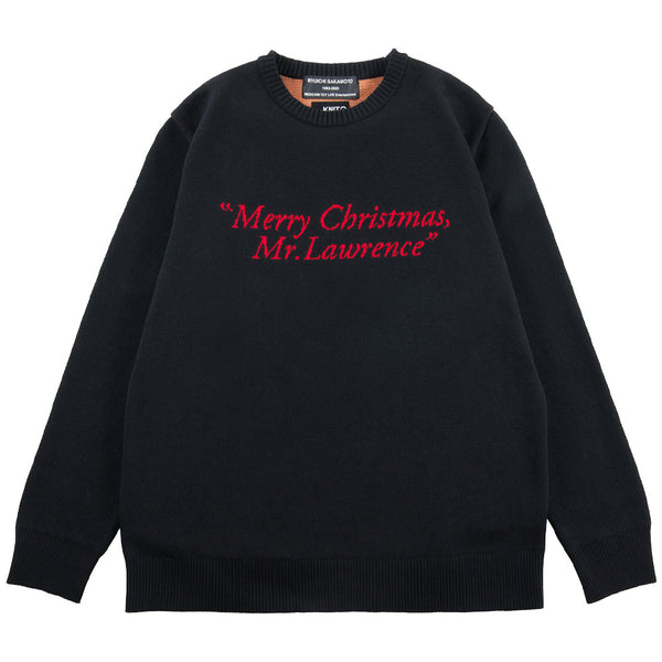 MLE 坂本龍一 「Merry Christmas Mr.Lawrence」 Crew Neck Sweater《2025年12月発売・発送予定 受注期間は9月27日まで》