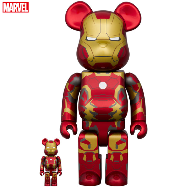 BE@RBRICK IRON MAN MARK 43 100％ & 400％