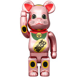 BE@RBRICK Manekineko Good luck Peach Gold Plating 100％ & 400％