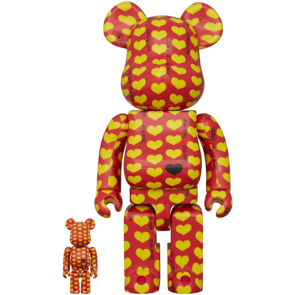 BE@RBRICK Yellow Heart Reverse Ver. 100％ & 400％《Planned to be shipped in late February 2026 / Order period is until September 10》