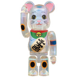 BE@RBRICK Maneki Neko transparent plating 100％ & 400％